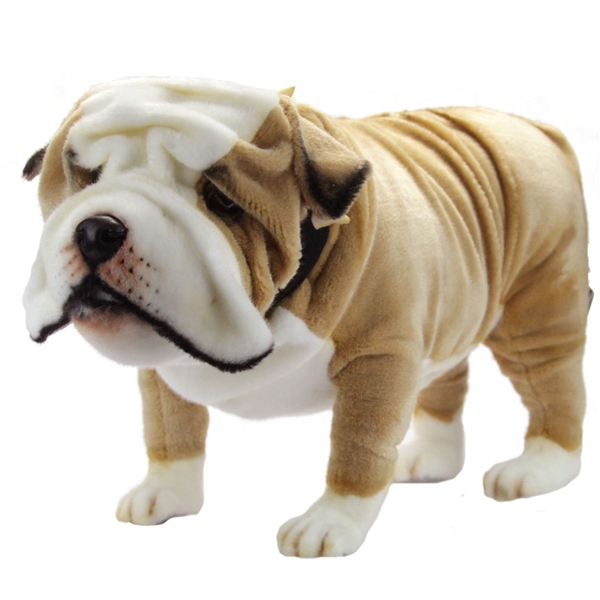 Handcrafted 30 Inch Life size English Bulldog Stuffed Animal by Hansa