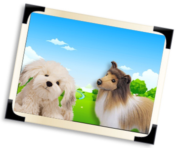 8" Mini Flopsie Stein Gray and White Dog Soft Stuffed Animal Plush 