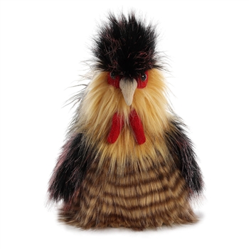 Jacques the Designer Stuffed Rooster Luxe Boutique Plush by Aurora