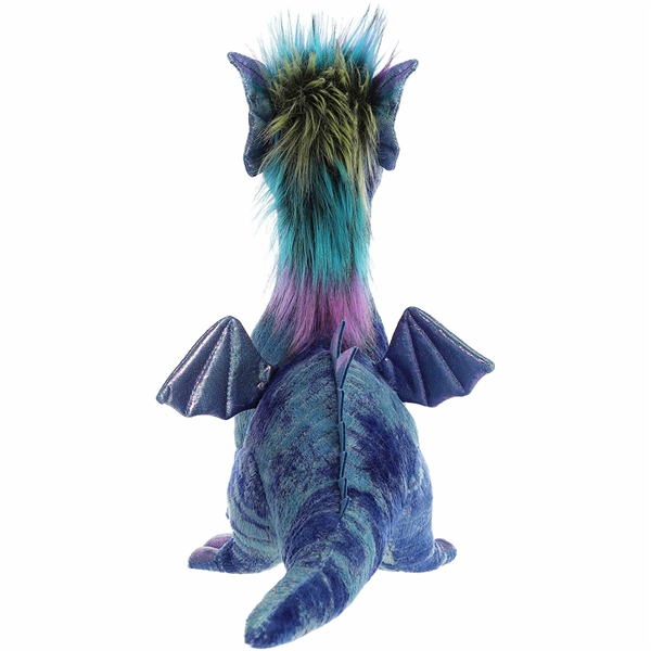 Zion the Blue Designer Stuffed Dragon Luxe Boutique Plush | Aurora