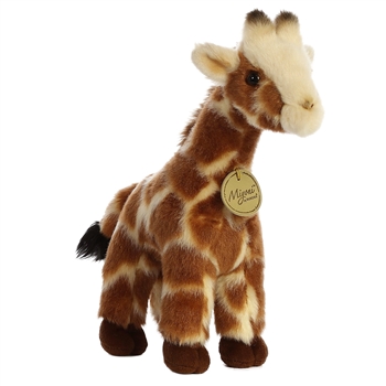Realistic Stuffed Giraffe 9 Inch Plush Animal By Aurora