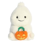 Gerome the Stuffed Ghost with Pumpkin 5 Inch Rolly Pet by Aurora