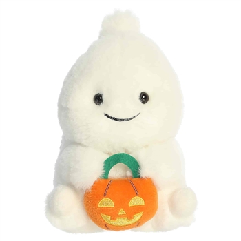Gerome the Stuffed Ghost with Pumpkin 5 Inch Rolly Pet by Aurora