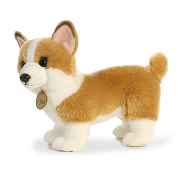Realistic Stuffed Corgi 10 Inch Miyoni Plush by Aurora