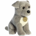 Realistic Stuffed Pit Bull Puppy 9 Inch Miyoni Plush by Aurora