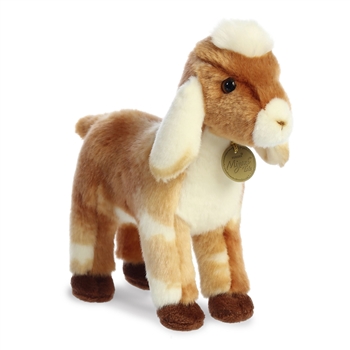 Realistic Stuffed Nubian Goat Kid 11 Inch Miyoni Plush by Aurora