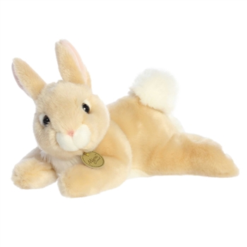 Realistic Miyoni Resting Tan Rex Bunny Stuffed Animal by Aurora