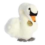 Realistic Stuffed Swan 11 Inch Miyoni Plush by Aurora