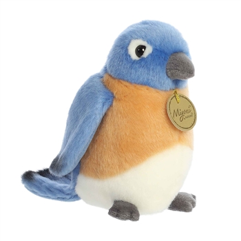 Realistic Stuffed Bluebird 7 Inch Miyoni Plush by Aurora