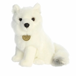 Realistic Stuffed Arctic Fox 10 Inch Miyoni Plush by Aurora