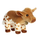 Realistic Stuffed Longhorn Calf 10 Inch Miyoni Plush by Aurora