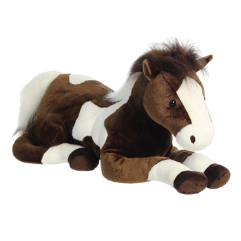Paint the Jumbo Stuffed Paint Horse Super Flopsie by Aurora