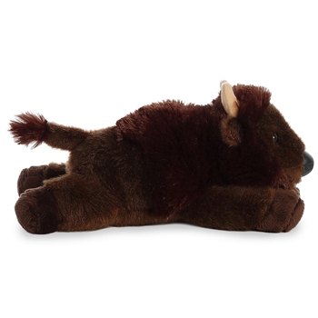 Plains the Stuffed Buffalo Mini Flopsie by Aurora