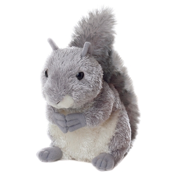 Nutty the Stuffed Gray Squirrel Mini Flopsie by Aurora