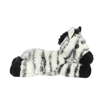 Zany The Stuffed Zebra Plush Animal Mini Flopsie By Aurora