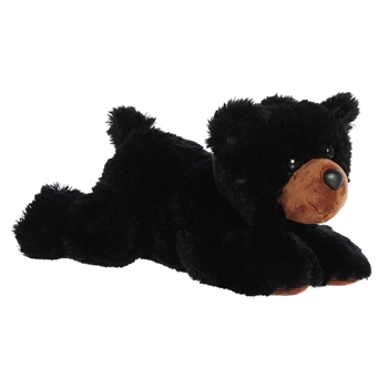Sullivan The Plush Black Bear 12 Inch Stuffed Flopsie By Aurora