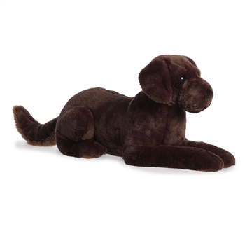 Jumbo Stuffed Chocolate Lab Super Flopsie by Aurora