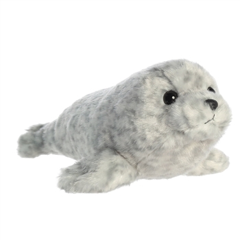 Little Blub the Stuffed Harbor Seal Mini Flopsie by Aurora