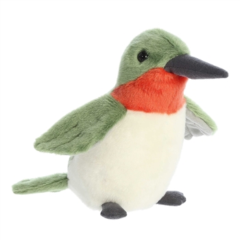 Plush Ruby-Throated Hummingbird Mini Flopsie by Aurora