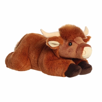 Craig the Stuffed Highland Cow 12 Inch Flopsie by Aurora