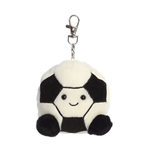 Palm Pals Clip-On 4 Inch Plush Striker Soccer Ball Bag Charm by Aurora