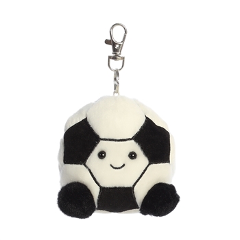 Palm Pals Clip-On 4 Inch Plush Striker Soccer Ball Bag Charm by Aurora