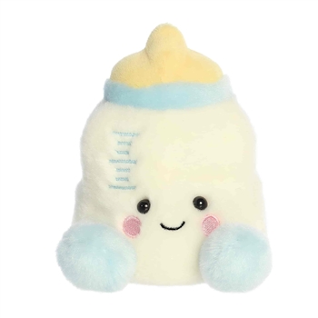 Theo the Plush Blue Baby Bottle Palm Pals by Aurora