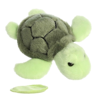 Savvy the Stuffed Sea Turtle Magnetic Shoulderkins Plush by Aurora