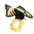 Wrist Fliers Elastic Plush Tiger Swallowtail Butterfly by Aurora