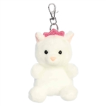 Palm Pals Clip-On 4 Inch Plush Priscilla Princess Kitty Bag Charm by Aurora