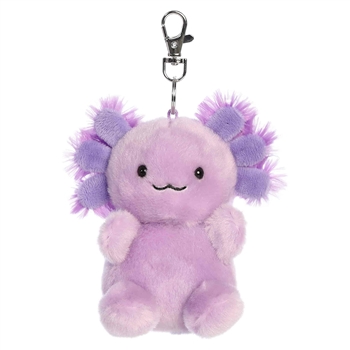 Palm Pals Clip-On 4 Inch Plush Xavier Purple Axolotl Bag Charm by Aurora