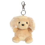 Palm Pals Clip-On 4 Inch Plush Oatmeal Goldendoodle Bag Charm by Aurora