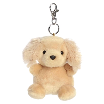 Palm Pals Clip-On 4 Inch Plush Oatmeal Goldendoodle Bag Charm by Aurora