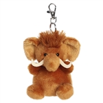 Palm Pals Clip-On 4 Inch Plush Mo Woolly Mammoth Bag Charm by Aurora