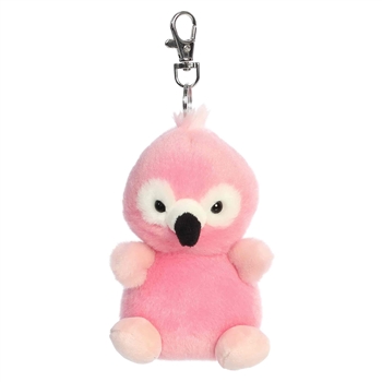 Palm Pals Clip-On 4 Inch Plush Pinky Flamingo Bag Charm by Aurora