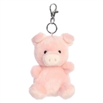 Palm Pals Clip-On 4 Inch Plush Wizard Pig Bag Charm by Aurora