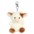 Palm Pals Clip-On 4 Inch Plush Caroline Brown Cow Bag Charm by Aurora
