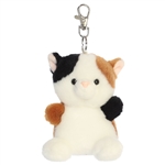 Palm Pals Clip-On 4 Inch Plush Peebs Calico Cat Bag Charm by Aurora
