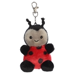 Palm Pals Clip-On 4 Inch Plush Lil Spots Ladybug Bag Charm by Aurora