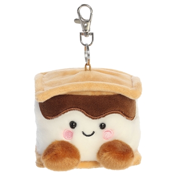 Palm Pals Clip-On 4 Inch Plush Toastee S'more Bag Charm by Aurora