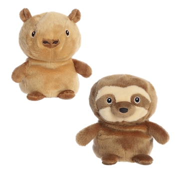 Eco Nation Capybara and Sloth Reversible Stuffed Animal by Aurora
