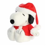 Peanuts Santa Snoopy Stuffed Animal by Aurora