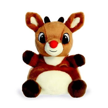 Party-Sized Palm Pals 8 Inch Plush Rudolph the Red-Nosed Reindeer by Aurora