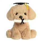 Golden Retriever Stuffed Dog with Graduation Cap and Diploma by Aurora