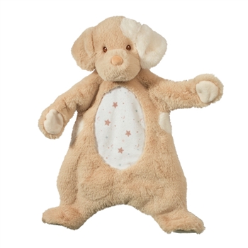 Auggie Tan Puppy Baby Safe Plush Sshlumpie Lovey Toy by Douglas