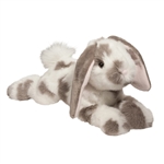 Ramsey the Gray Spotted Floppy Stuffed Bunny by Douglas