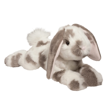 Ramsey the Gray Spotted Floppy Stuffed Bunny by Douglas