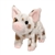 Yogi the Little Plush White Pig with Brown Spots by Douglas