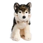 Atka the Sitting Plush Wolf by Douglas