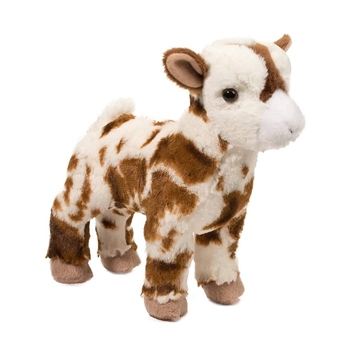 Gerti the Plush White and Brown Goat by Douglas